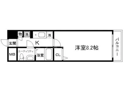 アーデン新大阪(1K/2階)の間取り写真