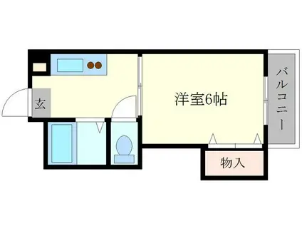 SINCERE-03(1K/5階)の間取り写真