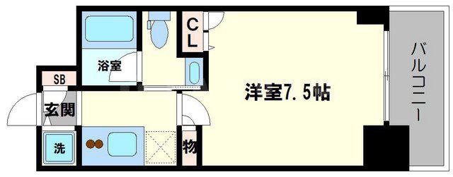 TAT LYON TIMBER TOWN(1K/7階)の間取り写真