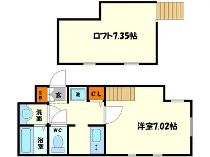 ガレリア千里山DUE(1K/1階)の間取り写真