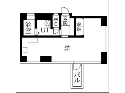 ドーマ島之内(ワンルーム/5階)の間取り写真