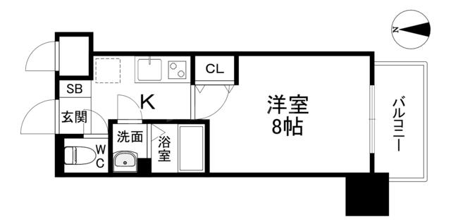 LUMINOUS鶴見(1K/11階)の間取り写真