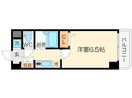 相川フラワーコート(1K/3階)の間取り写真