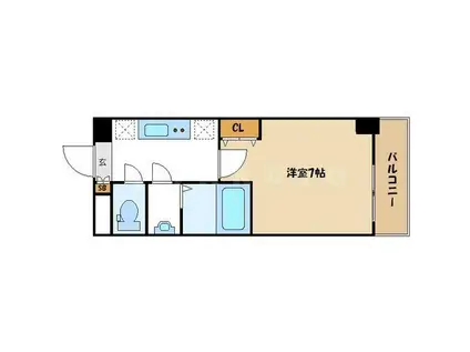 ジュネス高津公園(1K/10階)の間取り写真