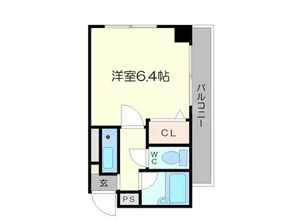 弘和ハイム(1K/4階)の間取り写真