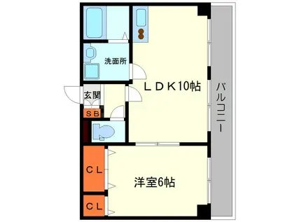 GRAN PINO 桃山台(1LDK/7階)の間取り写真