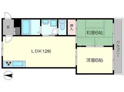 エクセル2(2LDK/2階)の間取り写真