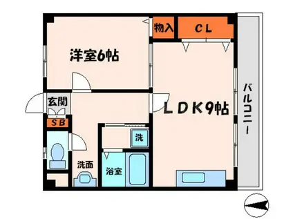 ザ・テラス壱番館(1LDK/3階)の間取り写真