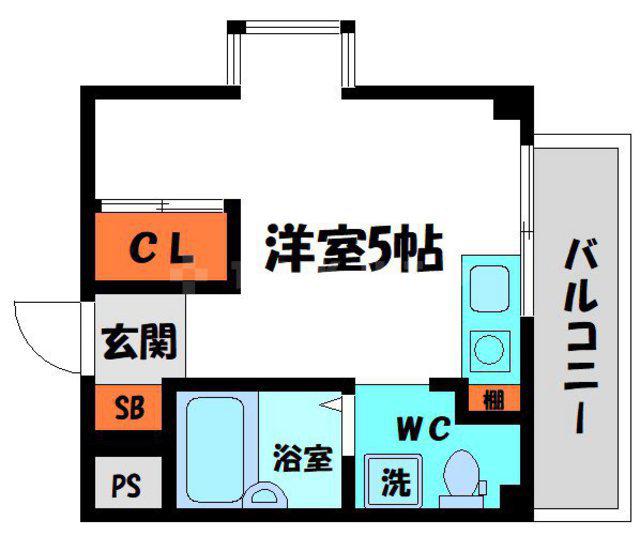 ウッディーアベニュー(ワンルーム/3階)の間取り写真
