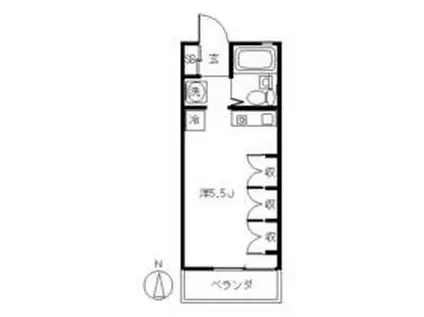 グランジャ横浜(ワンルーム/2階)の間取り写真