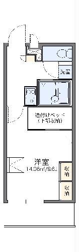 レオパレス辻薬師(1K/2階)の間取り写真