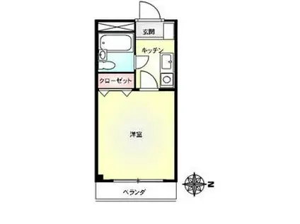 ガーデンコート盆栽(1K/3階)の間取り写真