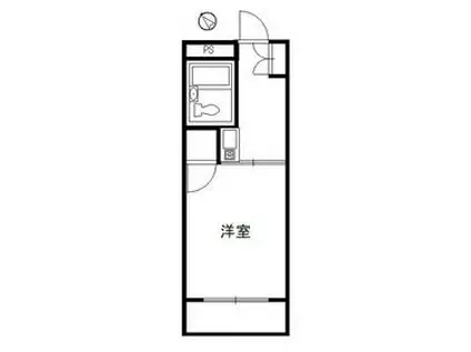 パレ・ドール市原(1K/2階)の間取り写真