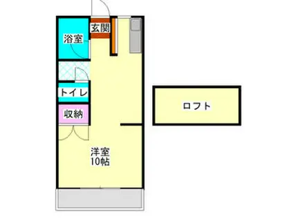 メゾン新栄Ⅲ(ワンルーム/2階)の間取り写真