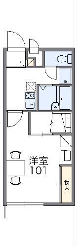 レオパレスコンタディーノ オカザキ(1K/2階)の間取り写真
