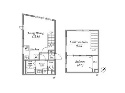 LIVERT SEASON南台(2LDK/4階)の間取り写真