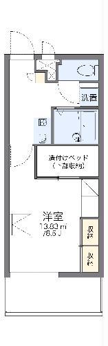 レオパレス又吉(1K/2階)の間取り写真