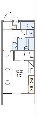 レオパレスコーラルアイル(1K/2階)の間取り写真
