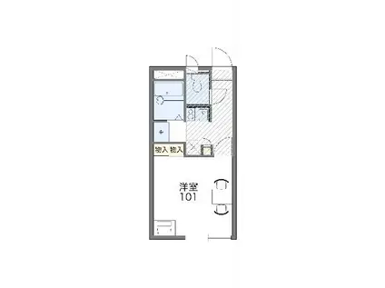 レオパレスペル テ(1K/2階)の間取り写真