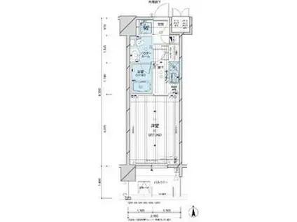 メインステージパーク大山(1K/4階)の間取り写真