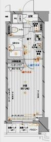メインステージ赤塚(1K/3階)の間取り写真