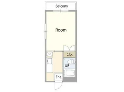 モンシャトー天神町(1K/3階)の間取り写真