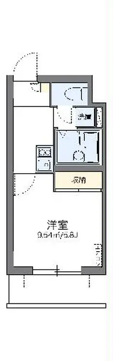 レオパレスアザレア 4階階 間取り