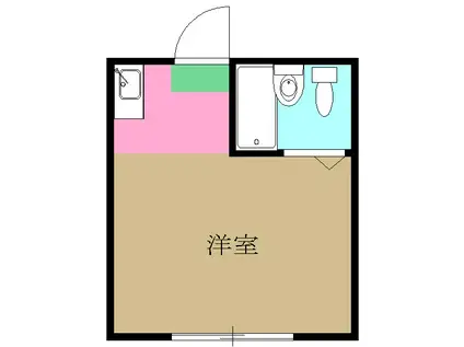 プリシード中野(ワンルーム/2階)の間取り写真