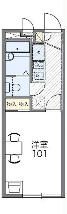 レオパレス大雄 1階階 間取り