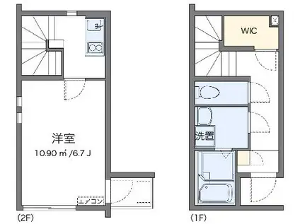 クレイノFUJIMATSU(1K/1階)の間取り写真