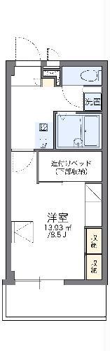 レオパレスナラヤ(1K/2階)の間取り写真
