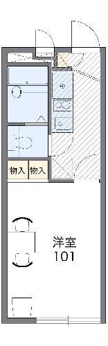 レオパレスマグノーリア(1K/2階)の間取り写真