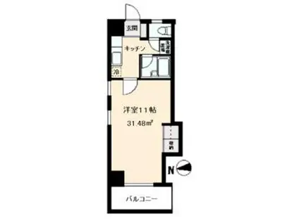 エム・ステージ並木(1K/6階)の間取り写真