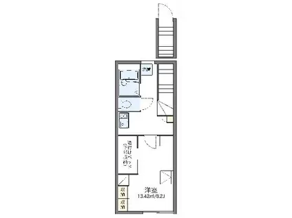 レオパレスイン(1K/2階)の間取り写真