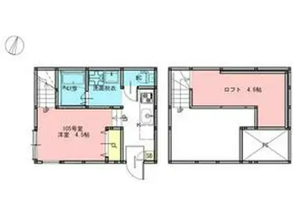 RIZEST BONHEUR 大宮(ワンルーム/1階)の間取り写真