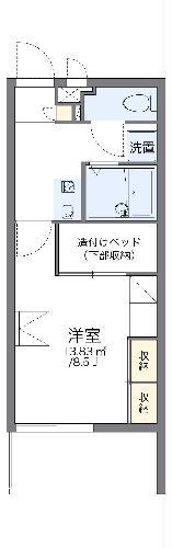 レオパレスコーラルアイル(1K/2階)の間取り写真