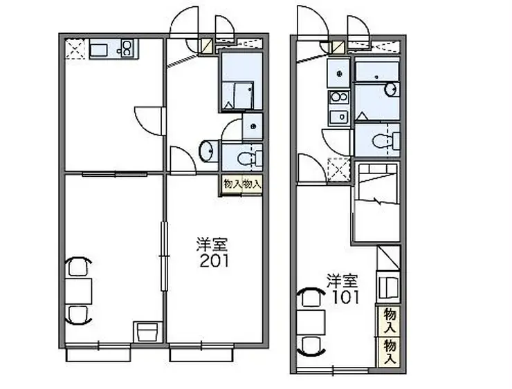 レオパレスエタップ 1階階 間取り