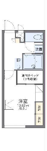 レオパレス美原Ⅰ(1K/1階)の間取り写真