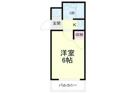 カレッジタウンウィング(1K/3階)の間取り写真