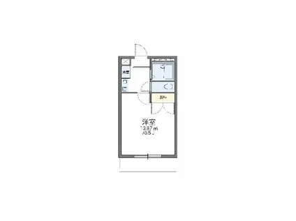 レオパレスマ・メゾン(1K/2階)の間取り写真