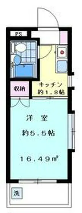 ハイタウン池上No.5 4階階 間取り
