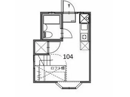 リバースよみうりランドイースト(ワンルーム/1階)の間取り写真