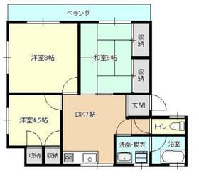 アーバン春日(3DK/3階)の間取り写真