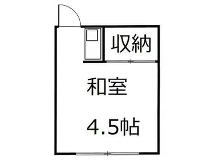 コーポ斉藤(ワンルーム/2階)の間取り写真