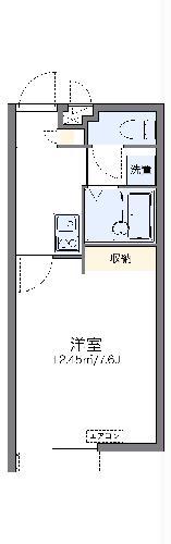 レオパレスエーピーティー(1K/1階)の間取り写真