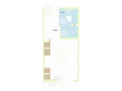 グレイス本厚木Ⅲ(1K/2階)の間取り写真