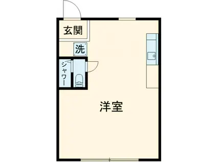 北町ビル(ワンルーム/5階)の間取り写真