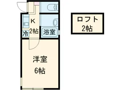 ジュピター1(1K/1階)の間取り写真
