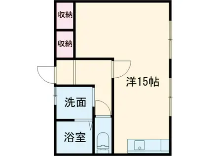 エレガンスR&Y石沢(ワンルーム/1階)の間取り写真