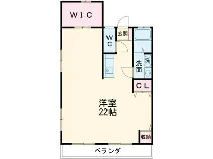 プチハウスⅢ(1K/2階)の間取り写真